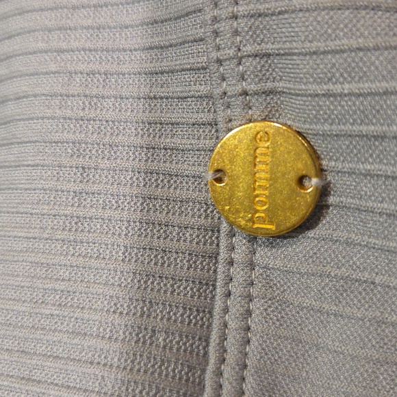 Pomme Light Gray Equestrian Silicone Full Seat Riding Tights Breeches Size XS - Picture 13 of 13